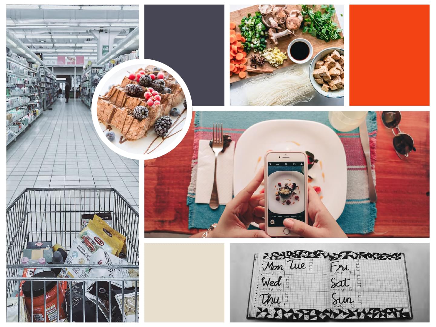 Foodle -- Moodboard 02 - Photos, Colors