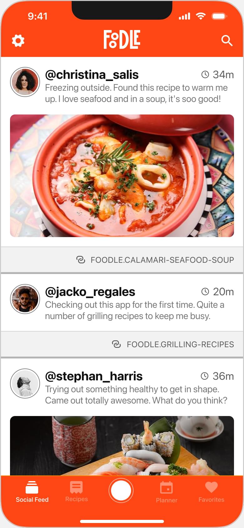 Foodle -- High Fidelity Mockups - Image 03