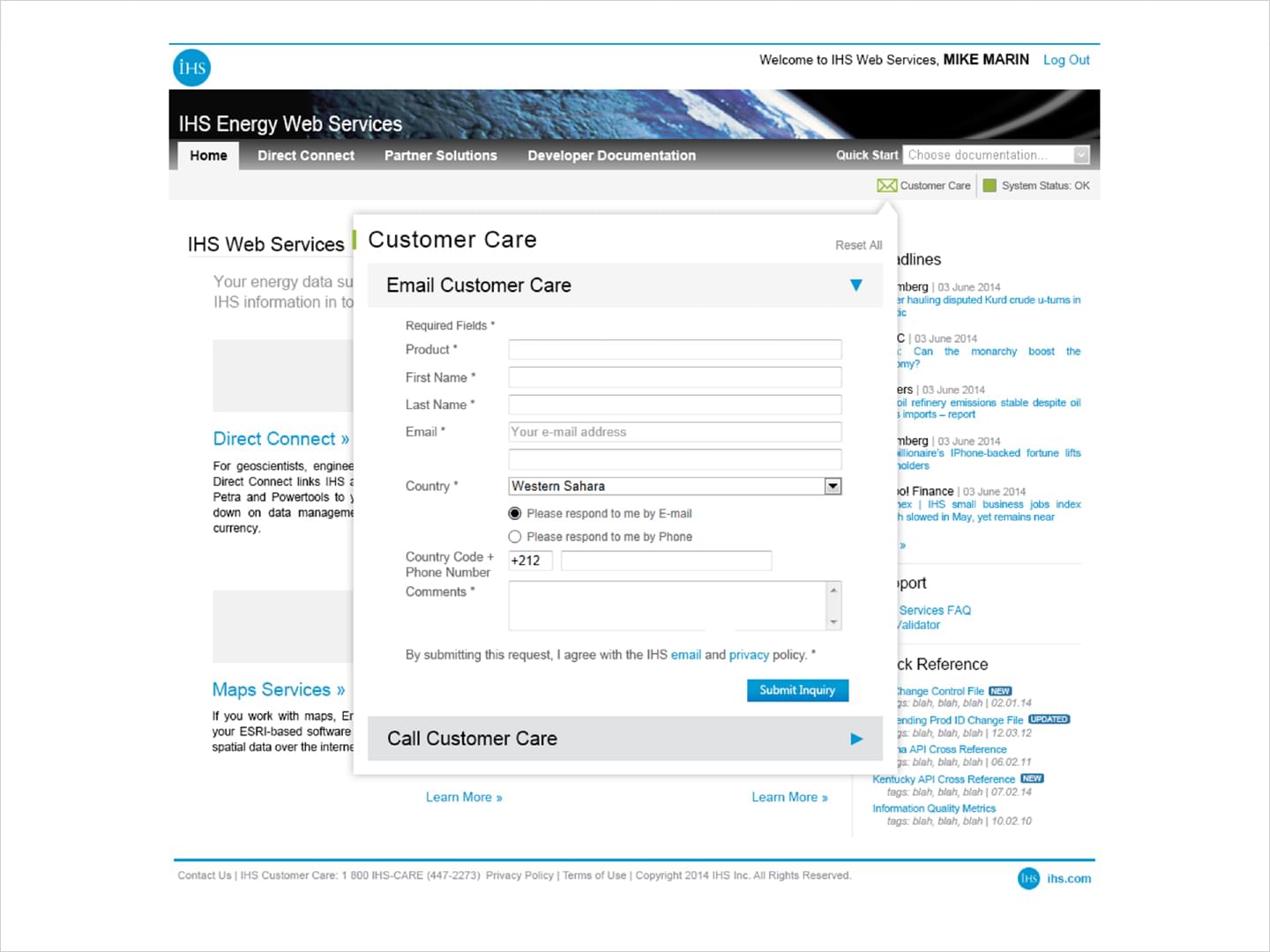 IHS: Web Portal Design -- Image 02