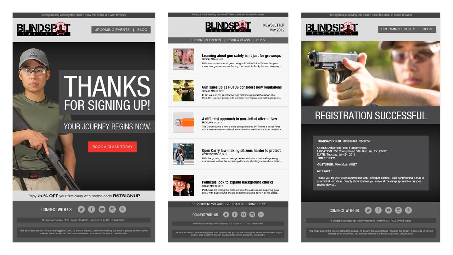 Blindspot Tactical: Email Blasts -- Image 01