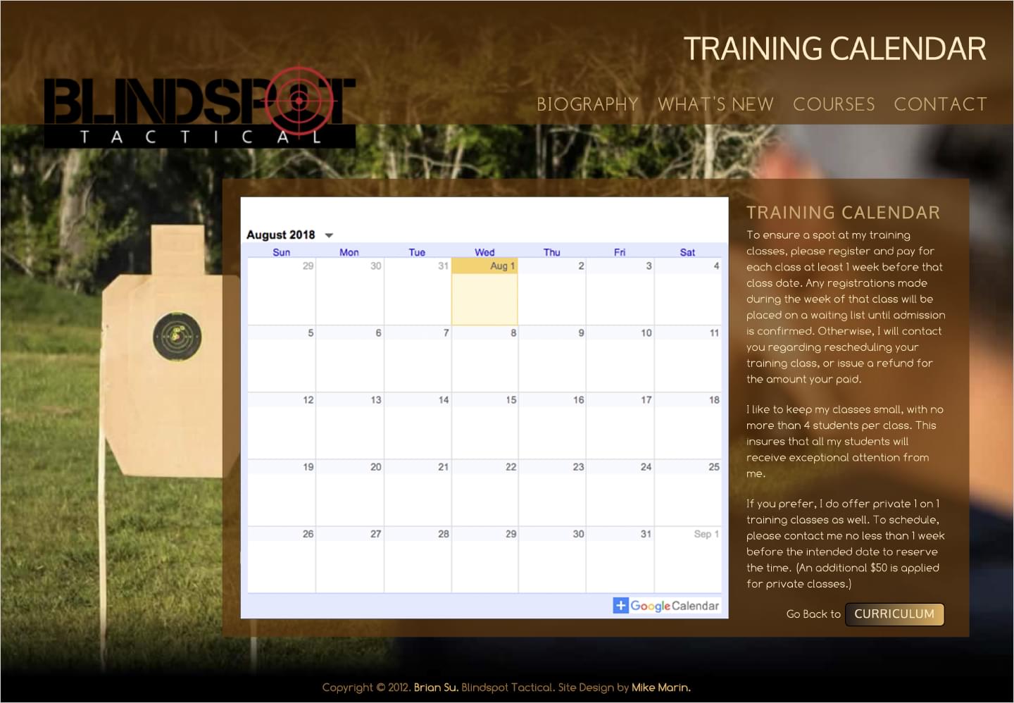 Blindspot Tactical: Website -- Image 04