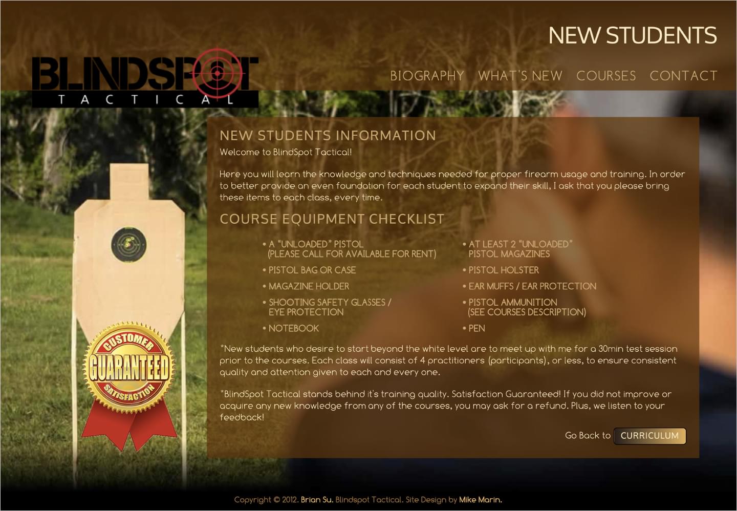 Blindspot Tactical: Website -- Image 05